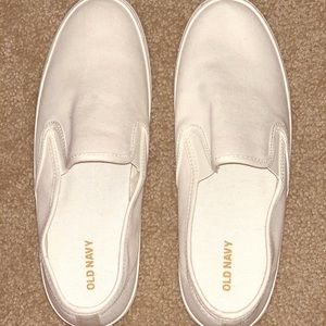 White sneaker slip ons